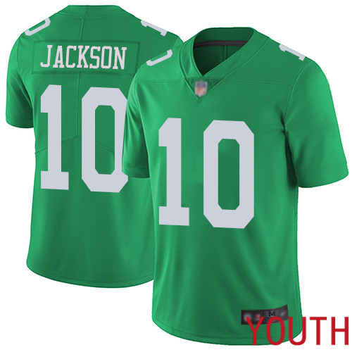 Youth Philadelphia Eagles #10 DeSean Jackson Limited Green Rush Vapor Untouchable NFL Jersey Football->youth nfl jersey->Youth Jersey